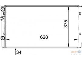 BEHR VOLKSWAGEN RADYATÖR POLO 1.6 KLİMALI(628X377)
