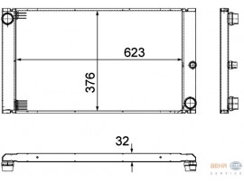 BEHR BMW RADYATÖR E65 / E66 / 7.30D / 7.45D