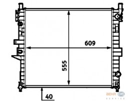 BEHR MERCEDES RADYATÖR 163 (ML) 270 CDI