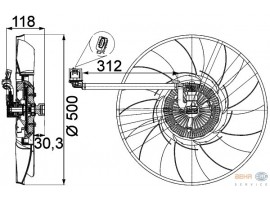 BEHR LAND ROVER FAN TERMIK 4.4V8-TDV8 2002>