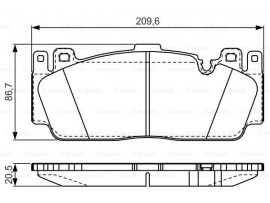 BOSCH BMW ÖN BALATA F10/M5/F06/12/13/M6