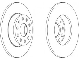 FERODO VOLKSWAGEN FREN DİSKİ VW GOLFV-VI JETTA ARKA 272X10 (TAKIM)