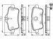 BOSCH MERCEDES Disk Balata - Arka - [WVA 25215] - [116,3 x 59,8/49,8 x 18,5 mm]