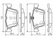 BOSCH VOLKSWAGEN Disk Balata - Arka -  [146,2x71,5x16,0 mm]