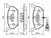 BOSCH AUDI Disk Balata, Ön - [WVA 22035] - [146,1x62,4x17,5 mm]