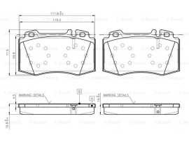 BOSCH MERCEDES FREN BALATASI