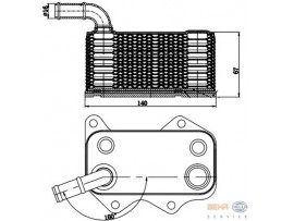 BEHR VOLKSWAGEN YAĞ SOĞUTUCU GOLF PASSAT 2.0 FSI/TFSI