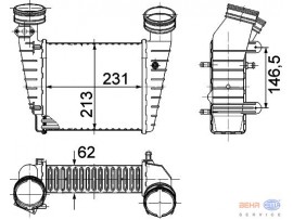 BEHR VOLKSWAGEN INTERKOL PASSAT 01-05 AWT