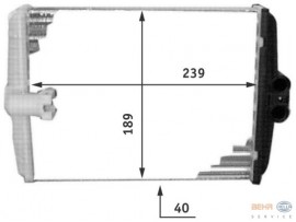 BEHR MERCEDES KALORİFER RADYATÖRÜ 202/208/210