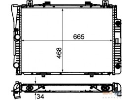 BEHR MERCEDES RADYATÖR 140-320 93> 