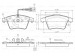 BOSCH VOLKSWAGEN Disk Balata - Ön - [WVA 23748] - [155,2/156,2x75/73,2x18,5/19,8 mm]