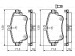 BOSCH MERCEDES Disk Balata - Ön - [WVA 25326] - [145X81X76mm]