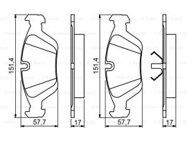 BOSCH UNIVERSAL ÖN FREN BALATASI E36 / E46