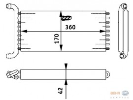BEHR MERCEDES KALORİFER RADYATÖRÜ 639 VIANO