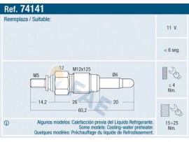 FAE VOLKSWAGEN KIZDIRMA BUJİSİ T4 2,4 AJA