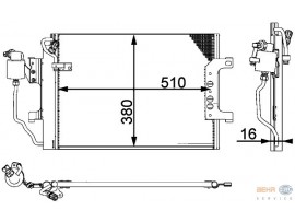 BEHR MERCEDES KLİMA RADYATÖRÜ A SERİSİ 97>00