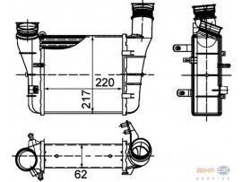 BEHR AUDI RADYATÖR A4 04>2,0 TDI BRE-BLB