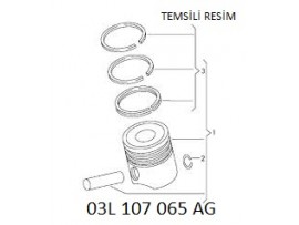 NURAL VOLKSWAGEN PİSTON VW 2.0 TDİ CKUB CFFB CGLC CFHC STD 81,00mm