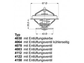 WAHLER MERCEDES TERMOSTAT 71`