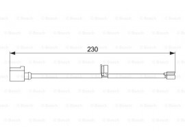 BOSCH PORSCHE Disk Balata İkaz Kablosu