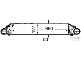 BEHR MERCEDES INTERKOL RADYATÖRÜ 202/203/208 KOMP.