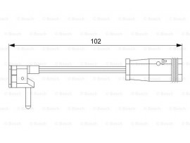 BOSCH MERCEDES BALATA FİŞİ 102 MM