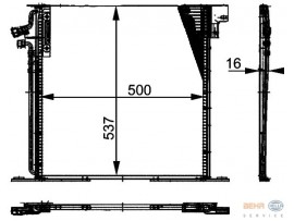 BEHR MERCEDES KLİMA RADYATÖRÜ 638 VİTO