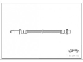 CORTECO MERCEDES FREN HORTUMU ÖN SPR 906 / CRAFTER 540 mm