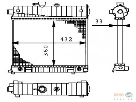 BEHR MERCEDES RADYATÖR 202 180/200 K.SIZ