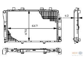 BEHR MERCEDES RADYATÖR 140 S300D/350D