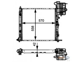 BEHR MERCEDES RADYATÖR VİTO 110D K.SIZ 96>