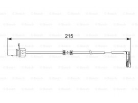 BOSCH PORSCHE Disk Balata İkaz Kablosu