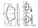 BOSCH AUDI Disk Balata - Ön -[WVA 24705] - [155,2X72,0X20,3 mm]