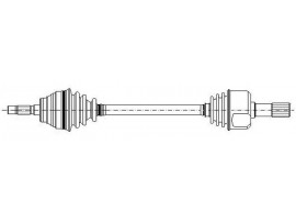 GKN MERCEDES AKS MİLİ 168 ÖN L