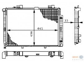 BEHR MERCEDES RADYATÖR 210 K.LI