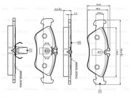 BOSCH MERCEDES FREN BALATASI ARKA BÜYÜK SPR/LT35