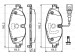 BOSCH UNIVERSAL Disk Balata - Ön - [WVA 25086] - [160,2x64,5x20,4 mm] - İkaz Kablolu