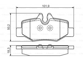 BOSCH MERCEDES FREN BALATASI 639 ARKA VIANO