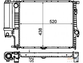 BEHR BMW RADYATÖR E39 OTOMATİK KLİMALI