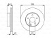 BOSCH MERCEDES Fren Diski, Ön, [288 /25-22,4 mm], Hava Kanallı