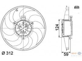 BEHR MERCEDES FAN MOTORU