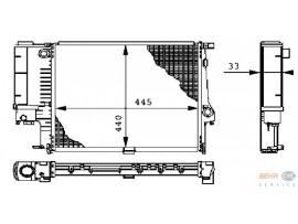 BEHR BMW RADYATÖR E36/M40/50 MEKA/K.LI