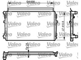 VALEO VOLKSWAGEN SU RADYATÖRÜ GOLF 13>TDI TSI
