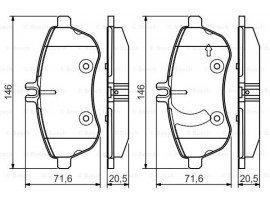 BOSCH MERCEDES FREN BALATASI 204/212 ÖN [WVA 24306]