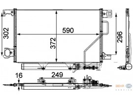 BEHR MERCEDES KLİMA RADYATÖRÜ