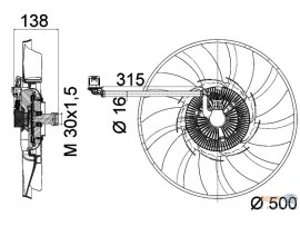 BEHR LAND ROVER RADYATÖR FAN SPORT 3.0TD V8 DİESEL