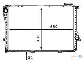 BEHR BMW RADYATÖR E39/5.20 OTOM.K.LI