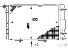BEHR MERCEDES RADYATÖR 124 200/300D K.LI