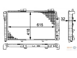 BEHR MERCEDES RADYATÖR 202/210 180/200 K.LI