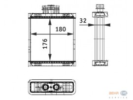 BEHR VOLKSWAGEN KALORİFER RADYATÖRÜ POLO 02>